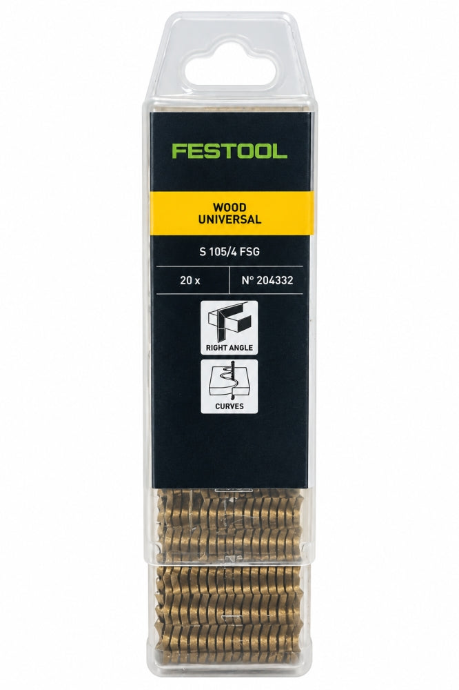 20x FESTOOL Stichsägeblätter 'WOOD UNIVERSAL S 105/4 FSG' für Holz (105 mm) 204332