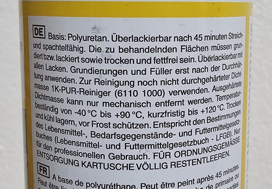 Klebe-Dichtmasse 1K-PUR K126 (310ml)