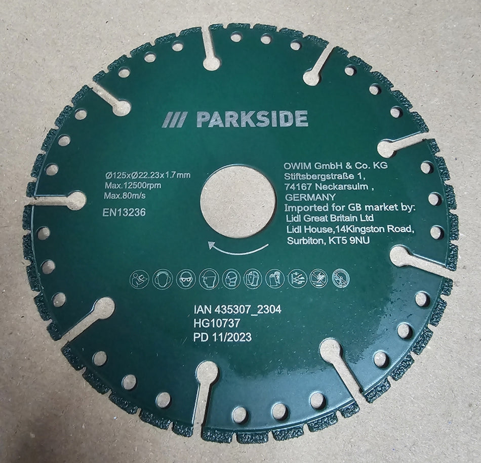 PARKSIDE Multi-Trennscheibe zur Holzbearbeitung (Ø 125 x 22,23 mm)