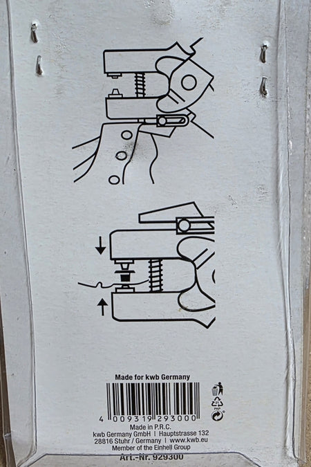 KWB Ösenzange 165mm + 100x Rundösen (Ø 4mm)