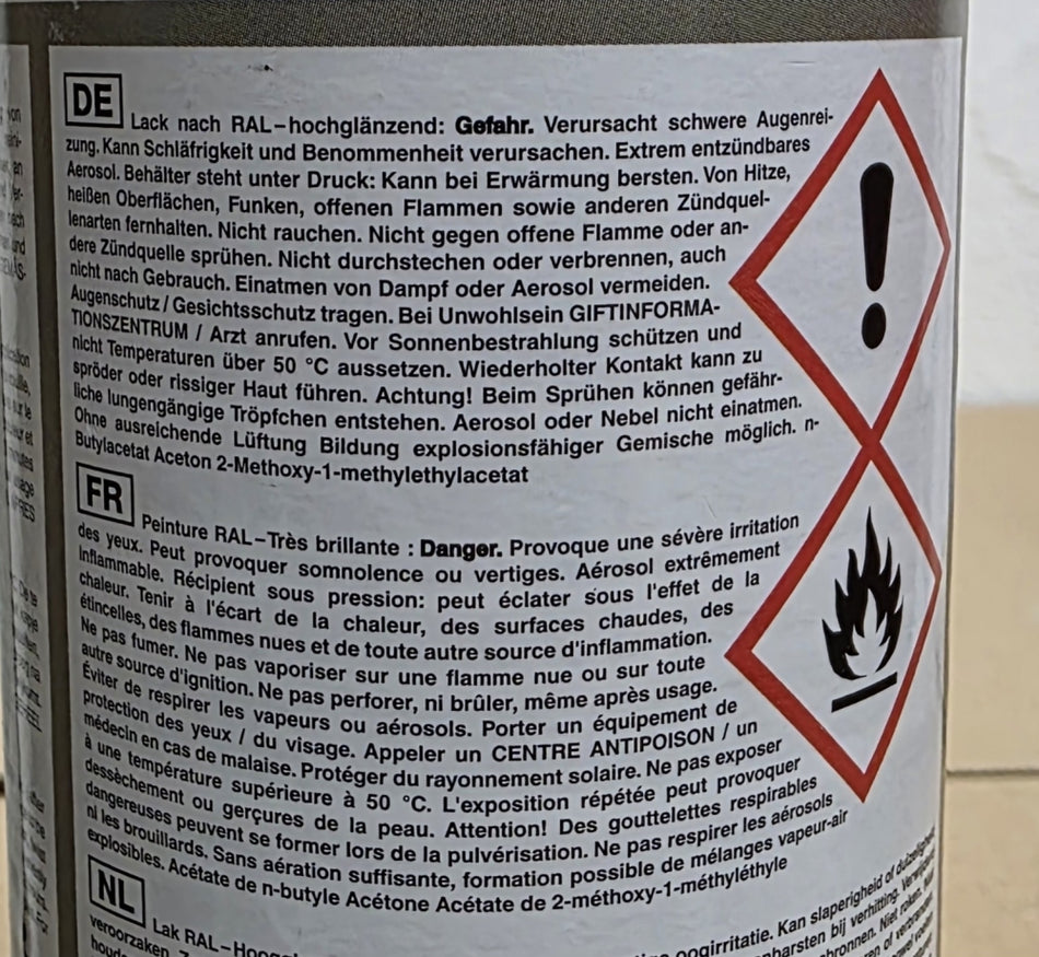 Sprühlack RAL 5015 Himmelblau hochglänzend L219 (400ml)