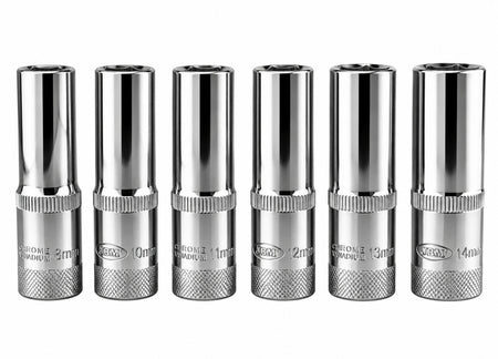 VIGOR Steckschlüssel Satz 3/8 Zoll lang (6-teilig)