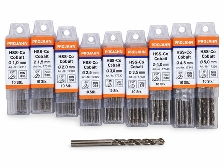 10x PROJAHN HSS-Co Metallbohrer DIN 338 [zum auswählen]