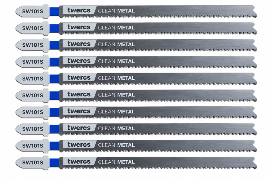10x TWERCS Stichsägeblätter (T321AF BIM) Speed für Metall