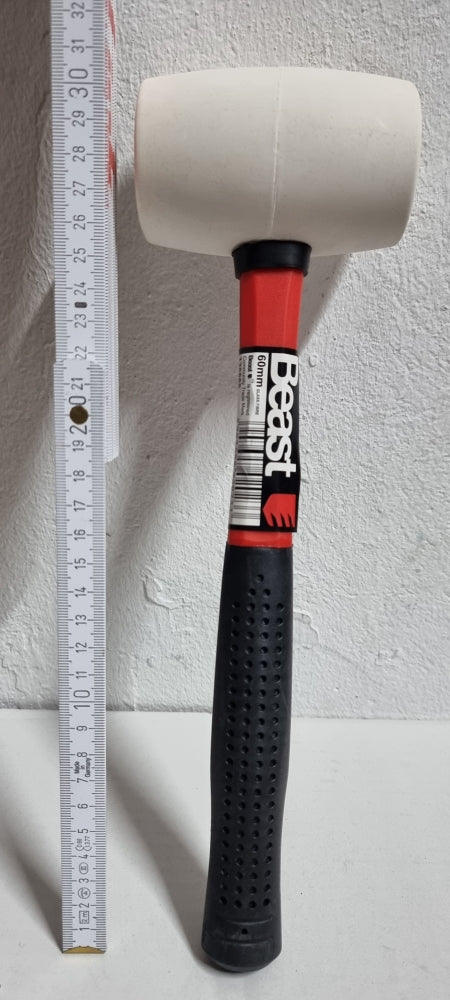 BEAST Gummihammer mit 2K Stiel (60mm, 570g)