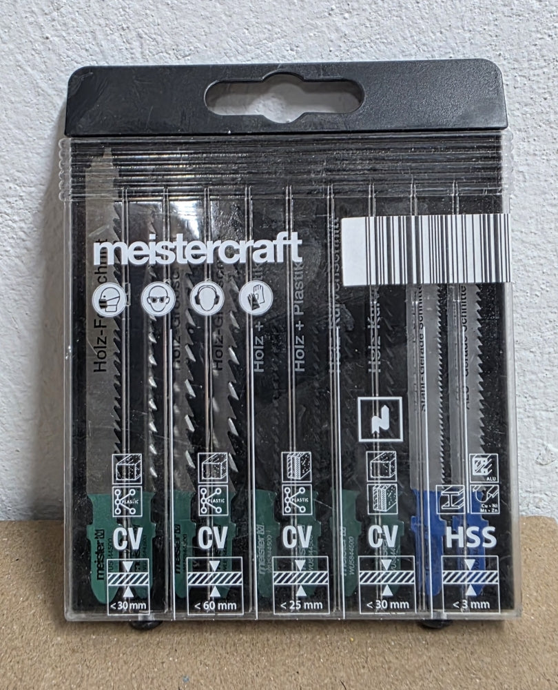 MEISTERCRAFT Stichsägeblätter Satz für Holz / Metall (10-teilig)