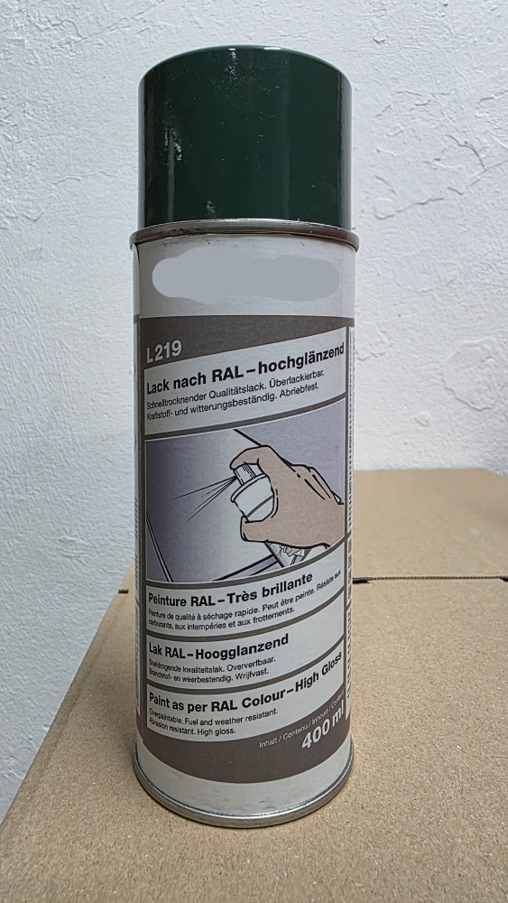 Sprühlack RAL 6028 Kiefergrün hochglänzend L219 (400ml)