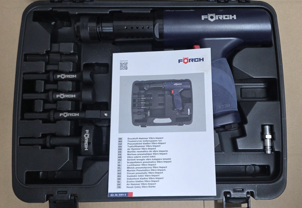 FÖRCH Druckluft Vibrations-Hammer 'Vibro-Impact' Set im Koffer