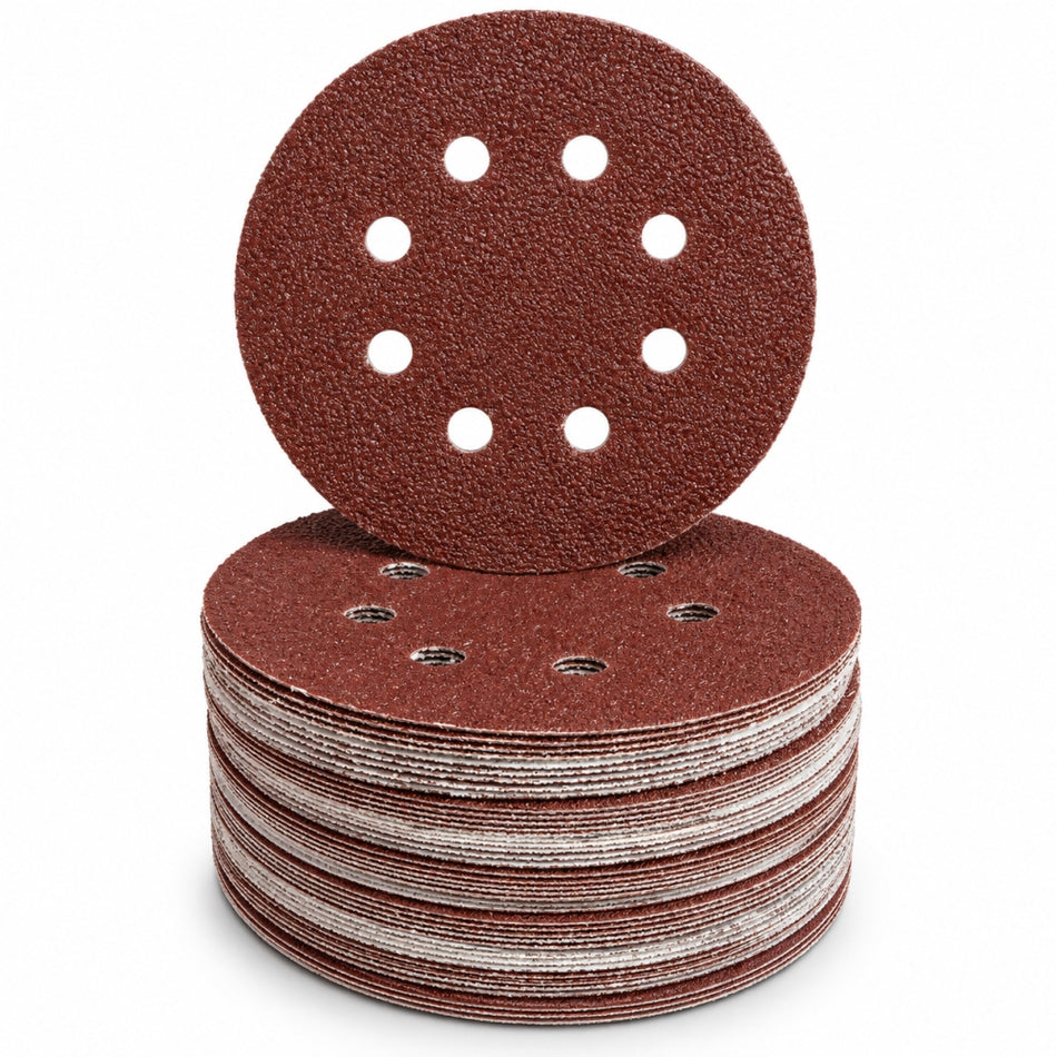 60x SBS Exzenter-Schleifscheiben (Ø 125mm, 8-Loch, Mix-Packung)