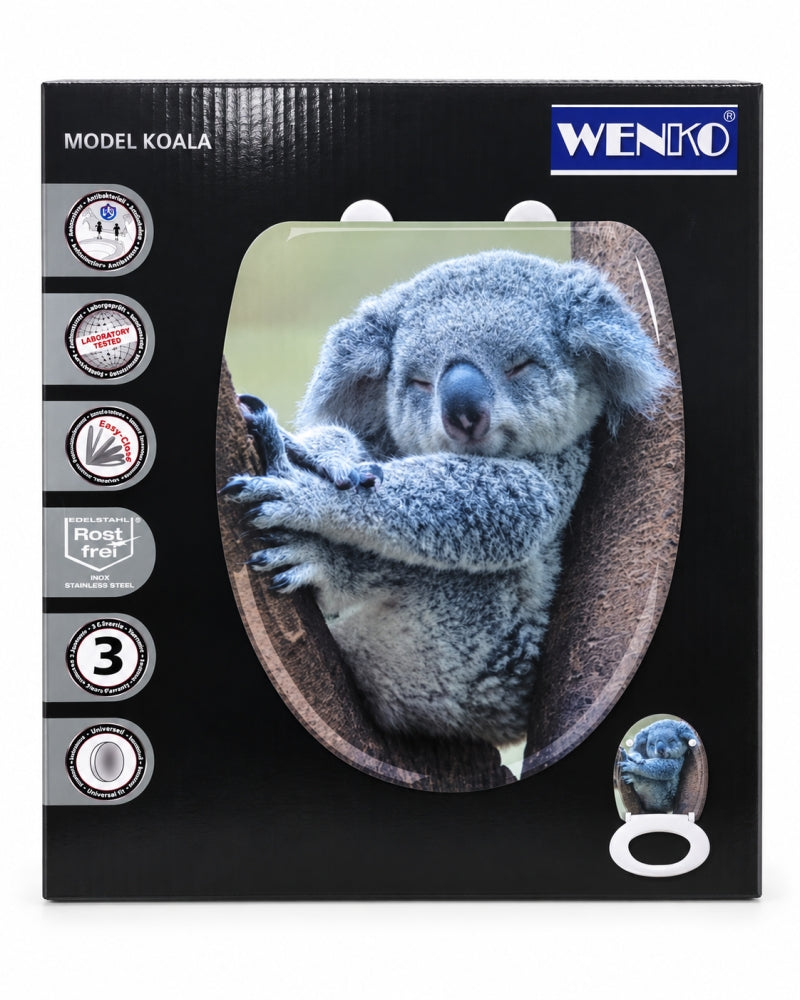 WENKO WC-Sitz Absenkautomatik (Motiv: Koala) Toilettendeckel