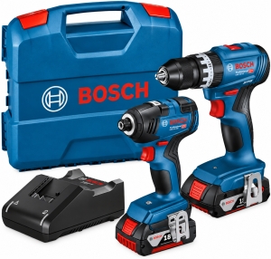 BOSCH-Professional-18V-Akku-Werkzeug-Set-GSB-18V-45--GDR-18V-200-2-Akkus-2040-Ah