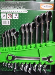 STAHLKAISER-Ratschen-Ringmaulschlssel-Satz-12-tlg-SW-819-mm-72-Zhne