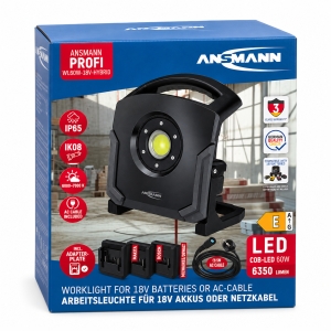 ANSMANN-Akku-Arbeitsleuchte-LED-WL60W-18V-HYBRID-6350lm-fr-Makita-Milwaukee-DeWalt-Bosch