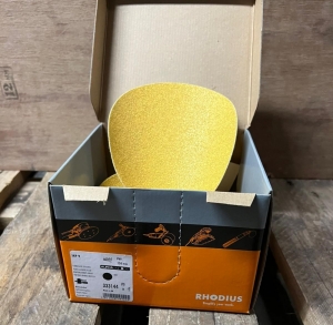 50x-RHODIUS-Klett-Schleifscheiben-150mm-P40-ungelocht