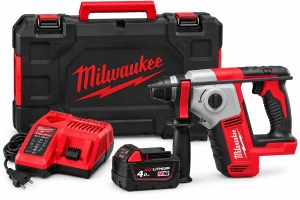 MILWAUKEE-Akku-Bohrhammer-M18-BH-401C-SDS-Plus-1x40Ah-im-Koffer