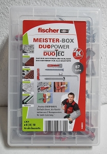FISCHER-Meister-Box-Duopower--Duotec-mit-Schrauben-87-teilig