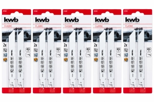 KWB-Sbelsgebltter-5-x-2-Stck-CLASSIC-HSS-Bi-Metall-fr-Metall-150-mm-571031