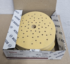 50x-BOSCH-Klett-Schleifscheiben--150mm-Multiloch-P320