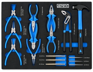 APEX-Zangen---Austreiber-Satz-16-teilig-52--40cm-Werkstattwageneinlage