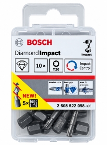 10x-BOSCH-Diamond-Impact-Torx-Bit-T20-x-25mm