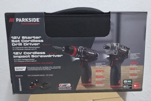 PARKSIDE-Akku-Bohrschrauber-PBSPA-12--Akku-Schlagschrauber-PDSSAP-12-2-Akkus--1-Ladegert