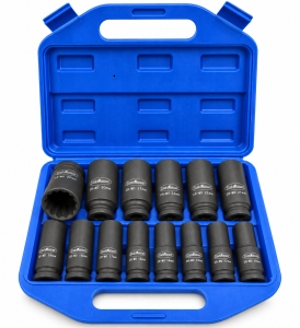 STAHLKAISER-Schlagschrauber-12-Kant-Steckschlssel-Satz-14-teilig-12-Zoll-75mm-lang-10-32mm