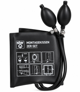 2x-STAR-Montagekissen-Air-Wedge-aufblasbar-135-kg-Tragkraft-240-mm-Hubhhe