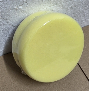 2x-FRCH-Polierpad-Schwamm-gelb--145mm-fr-125mm-Klett-Teller