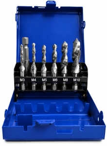 STAHLKAISER-Kombi-Gewindebohrer-Satz-HSS-G-7-teilig-M3M12-Bohren--Gewindeschneiden-02576