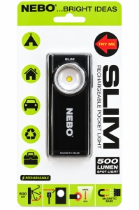 NEBO-LED-Akku-Arbeitsleuchte-SLIM-500-lm-dimmbar-mit-Magnetfu--USB-Ladung-NB6694