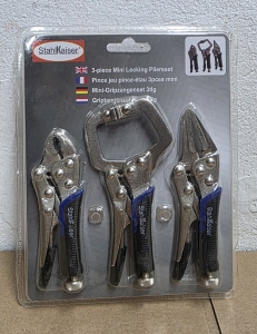 STAHLKAISER-Mini-Gripzangen-Satz-3-teilig-Gripzange-Langbeckenzange--C-Gripzange-05559