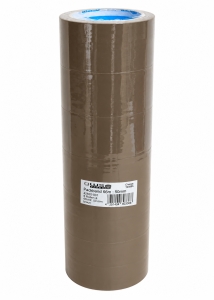 6x-GWS-Packband-PP-66m-x-50mm-braun-leise-abrollend
