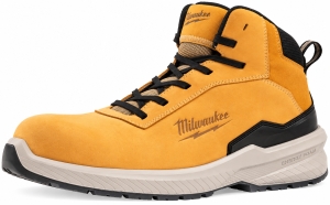 MILWAUKEE-Sicherheitsstiefel-FLEXTRED-S3S-Gr-45-Leder-Beige-S3S-ESD-metallfrei-4932493749