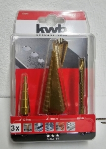 KWB-Stufenbohrer-Satz-mit-Frsbohrer-3-teilig
