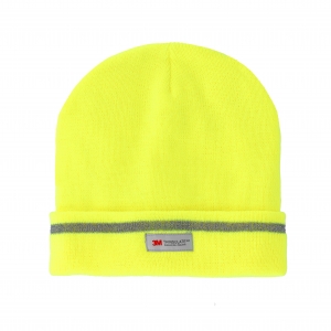 PROCERA-Warnschutz-Strick-Wintermtze-gelb-reflektierend-3M-Thinsulate