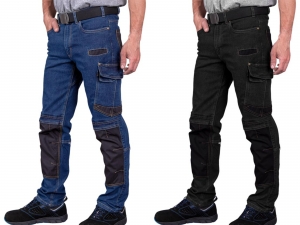 DENIM-Arbeitshose-Stretch-Jeans-Schwarz--Blau-Zum-Auswhlen-46-60