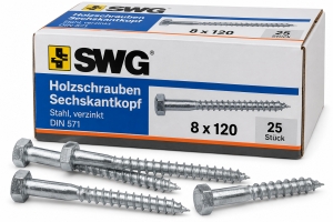 25x-SWG-Holzschrauben-8--120-mm-Sechskantkopf-DIN-571-Stahl-verzinkt