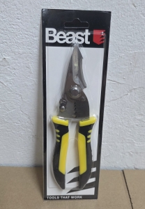 BEAST-Mehrzweckzange-195-mm-Schere-Kabelschneider--Abisolierzange