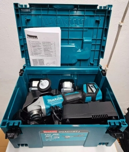 MAKITA-18V-Akku-Winkelschleifer-DGA511RTJ--125-mm-2x-50-Ah-Ladegert-MAKPAC