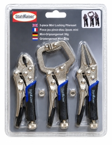 STAHLKAISER-Mini-Gripzangen-Satz-3-teilig-Gripzange-Langbeckenzange--C-Gripzange-05559