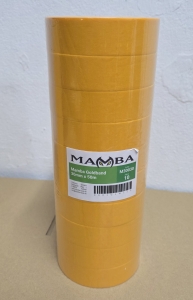 10x-MAMBA-Goldband-Abklebeband-30mm-x-50m