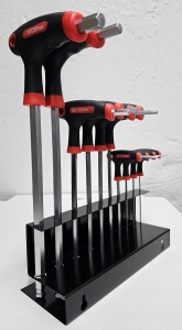 STAHLKAISER-T-Griff-Sechskant-Schraubendreher-Satz-10-teilig-mit-Metallhalter