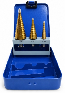 STANFORD-Stufenbohrer-Satz-3-teilig--4-30mm-Titanbeschichtet-in-Metallkassette-02573