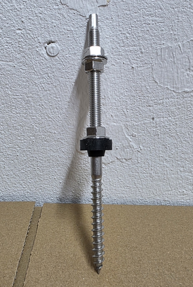 Bild 1 von Stockschrauben Solar Edelstahl (M10 x 200mm, SW 7) DIN 6923 + EPDM
