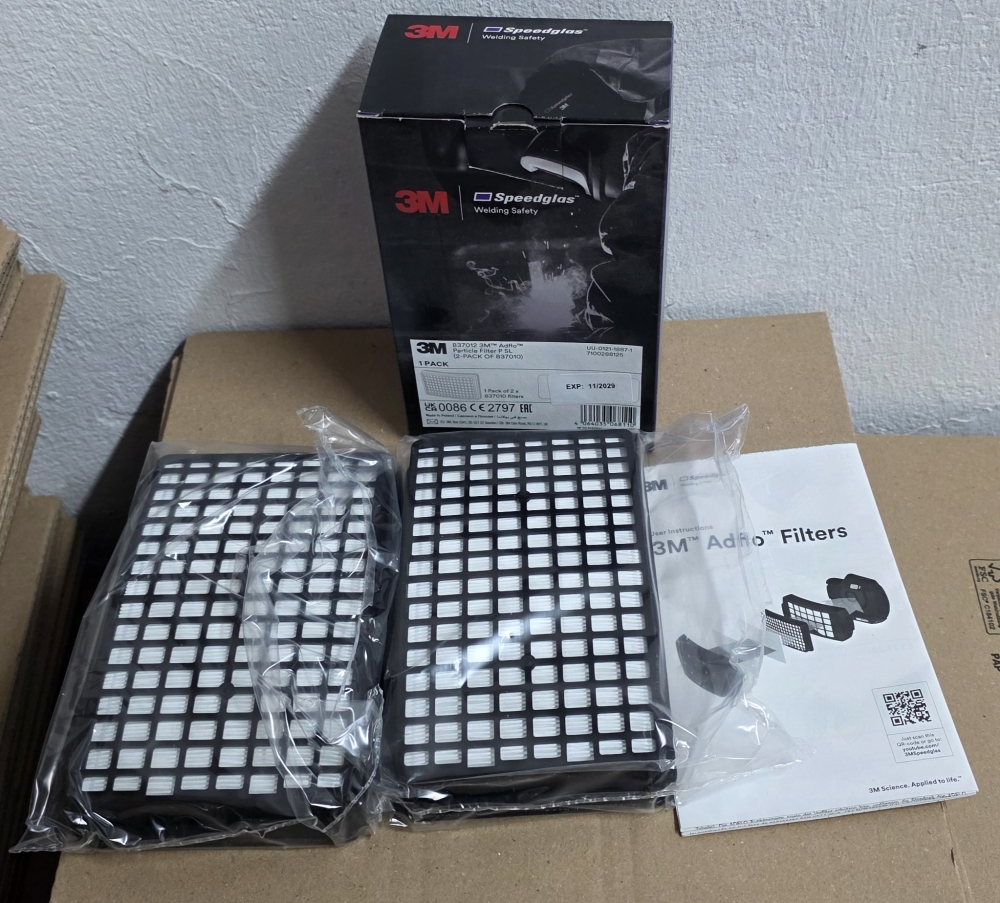 Bild 1 von 2x 3M ADFLO Partikelfilter für Schweißmaske mit Atemschutz (837012)