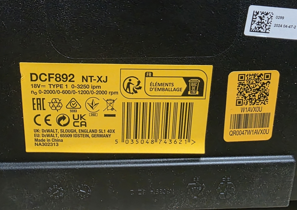 Bild 1 von DeWALT DCF892NT-XJ 18V XR Akku-Schlagschrauber (1/2