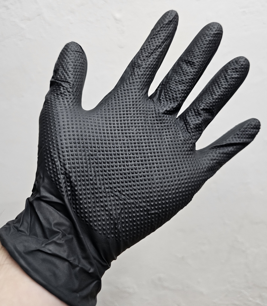 Bild 1 von MERCATOR Nitrilhandschuhe schwarz 'GoGrip Pro'  / (Art) 50 Paar - M