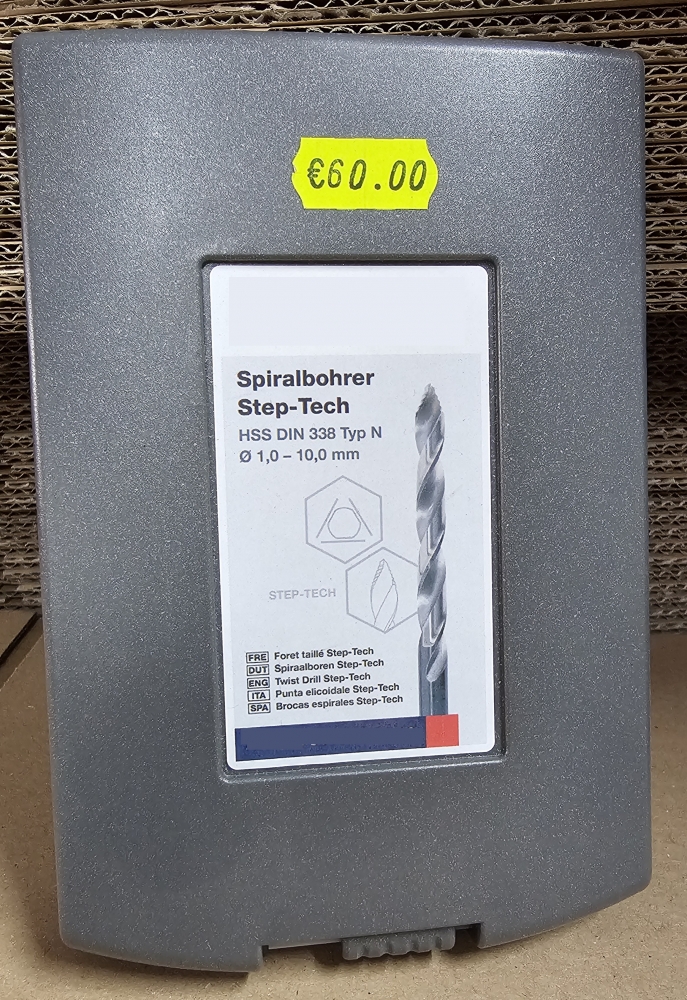Bild 1 von Metallbohrer Satz HSS DIN 338 Typ N 'Step-Tech' (19-teilig, Ø 1-10mm)