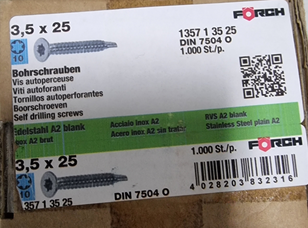 Bild 1 von Bohrschrauben Senkkopf Edelstahl A2 Torx DIN 7504 [zum auswählen]