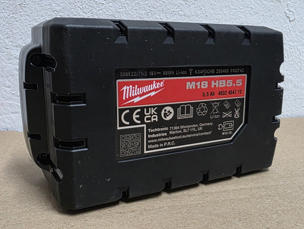 Bild 1 von MILWAUKEE 18V Akku 'M18 HB5.5 High Output' (18V / 5,5Ah) 4932464712